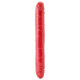 Красный двусторонний фаллоимитатор - 31 см. (красный)
