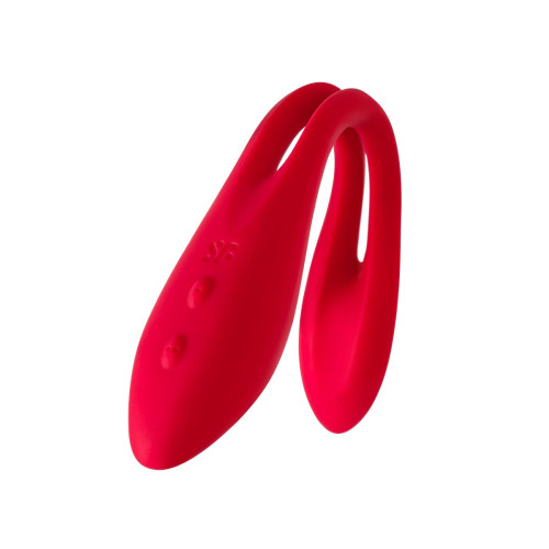 Красный многофункциональный вибратор для пар Satisfyer Elastic Joy (красный)