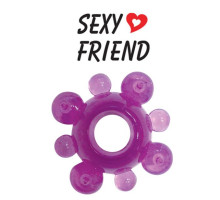 Фиолетовое эрекционное кольцо Sexy Friend (фиолетовый)
