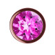 Пробка цвета розового золота с лиловым кристаллом Diamond Quartz Shine S - 7,2 см. (лиловый)