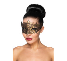 Золотистая карнавальная маска  Каф (золотистый)