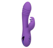 Фиолетовый вибромассажер-кролик с ротацией West Coast Wave Rider (фиолетовый)