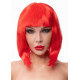 Красный парик-каре с челкой (красный)
