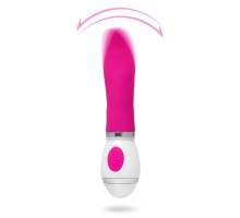 Ярко-розовый вибратор-язык Tongue Lick - 16,5 см. (ярко-розовый)