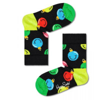 Детские носки Kids Jingle Smiley Sock с ёлочными игрушками (черный|7-9Y)