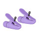 Фиолетовые зажимы-прищепки с вибрацией Nipplettes (фиолетовый)