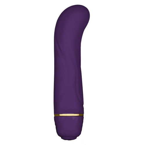 Фиолетовый G-стимулятор с вибрацией Mini G Floral - 10 см. (фиолетовый)