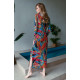 Длинное пляжное платье-туника Barbara (разноцветный|XL)