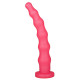 Розовый гелевый анальный стимулятор - 20 см. (розовый)