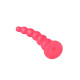 Розовый гелевый анальный стимулятор - 20 см. (розовый)