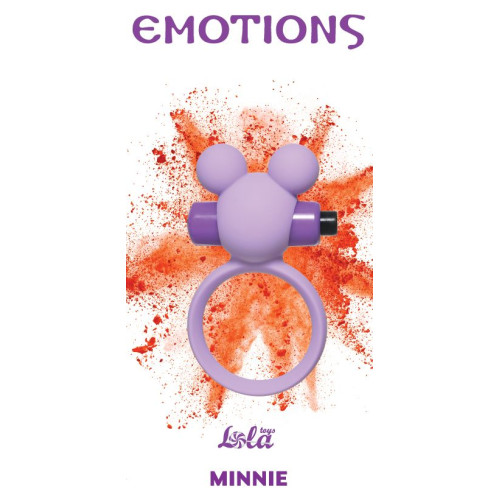 Сиреневое эрекционное виброколечко Emotions Minnie (сиреневый)