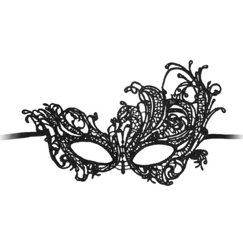 Черная кружевная маска ручной работы Royal Black Lace Mask (черный)