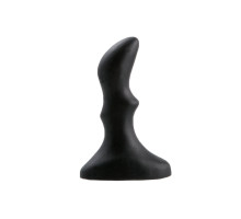 Рифленый черный анальный стимулятор Small ripple plug - 10 см. (черный)