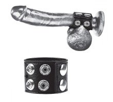 Ремень на член и мошонку 1.5  Cock Ring With Ball Strap (черный)