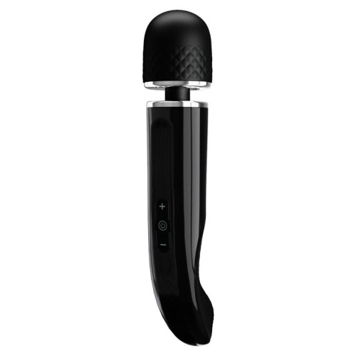 Черный вибратор-жезл Charming Massager Plus - 29 см. (черный)