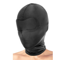 Сплошная маска-шлем с имитацией повязки для глаз (черный)