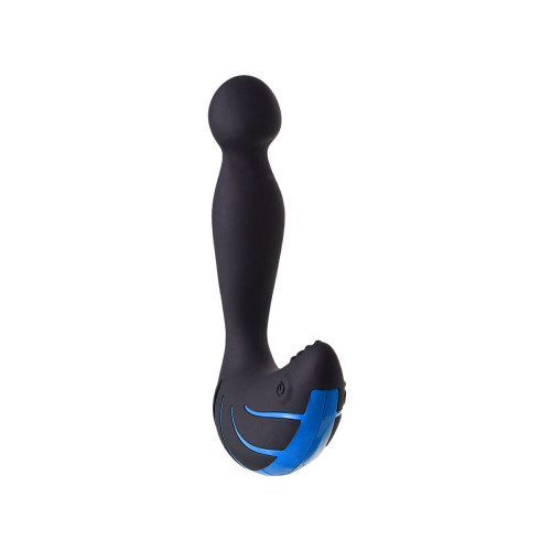 Чёрно-синий массажер простаты Erotist Third (черный с синим)