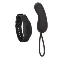 Черное виброяйцо с браслетом-пультом Wristband Remote Curve (черный)