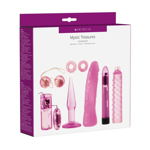 Розовый вибронабор Mystic Treasures Couples Kit (розовый)