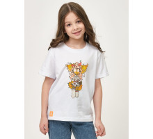 Детская футболка с принтом Gold (белый|152-158)
