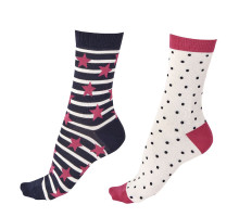 Набор из 2 пар принтованных носков (разноцветный|S-M-L)