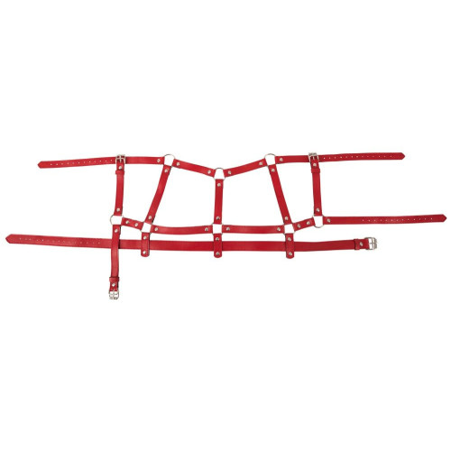 Красный комплект БДСМ-аксессуаров Harness Set (красный)
