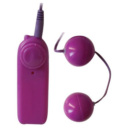 Вагинальные шарики с вибрацией фиолетового цвета (фиолетовый)