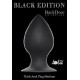 Чёрная анальная пробка Thick Anal Plug Medium - 9,5 см. (черный)