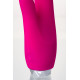 Розовый вибратор с клиторальным стимулятором L EROINA - 18 см. (розовый)