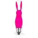 Розовый мини-вибратор в форме кролика - 9 см. (розовый)
