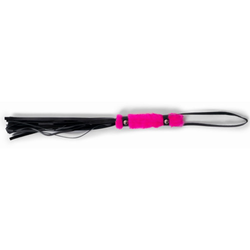 Черный флогер с розовой ручкой - 28 см. (черный с розовым)