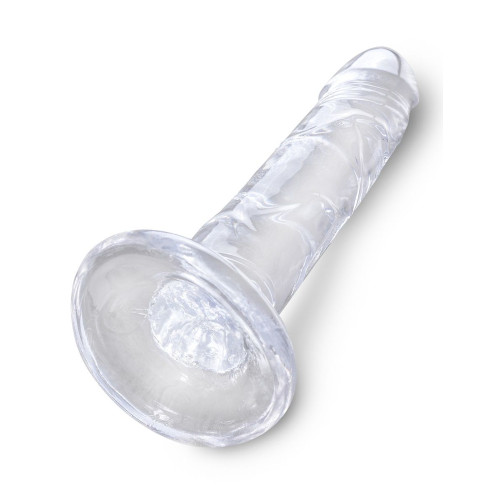 Прозрачный фаллоимитатор King Cock Clear 6 Cock - 18,4 см. (прозрачный)