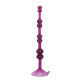 Фиолетовая анальная цепочка на присоске LOVE THROB PURPLE - 17,8 см. (фиолетовый)