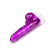 Фиолетовый фаллоимитатор-реалистик на присоске - 17 см. (фиолетовый)