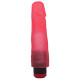 Гелевый вибромассажёр в форме фаллоса - 17,5 см. (розовый)