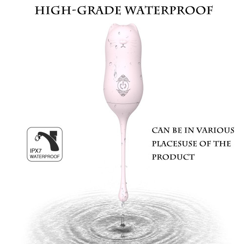 Нежно-розовое виброяйцо MiaoU с пультом ДУ (нежно-розовый)
