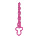 Розовая анальная цепочка Clover Anal Rod - 18 см. (розовый)