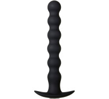Черный анальный вибростимулятор-елочка Bottoms Up - 19,7 см. (черный)