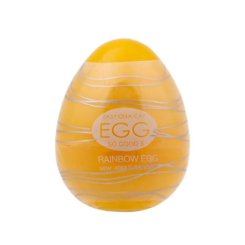 Мастурбатор-яйцо OYO Rainbow Yellow (прозрачный)