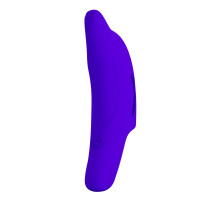 Синяя вибронасадка на палец Delphini (фиолетовый)