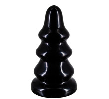 Черная анальная пробка MAGNUM 18 - 20,5 см. (черный)
