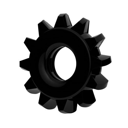 Чёрное эрекционное кольцо для пениса Power Plus (черный)