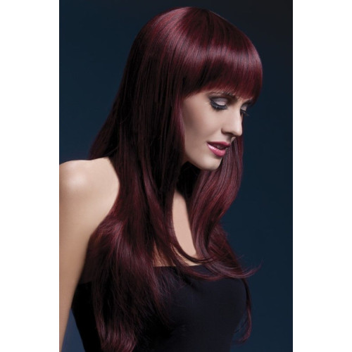 Бордовый парик Sienna (бордовый)
