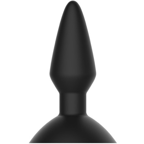 Чёрная вибровтулка Equinox с присоской (черный)
