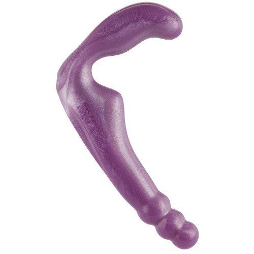 Безремневой фиолетовый страпон из силикона The Gal Pal - 17 см. (фиолетовый)