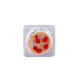 Стимулирующий презерватив-насадка Roll & Ball Strawberry (прозрачный)