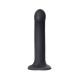 Черный фаллос на присоске Silicone Bendable Dildo L - 19 см. (черный)