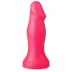 Розовый анальный фаллоимитатор с ограничительным основанием - 14 см. (розовый)