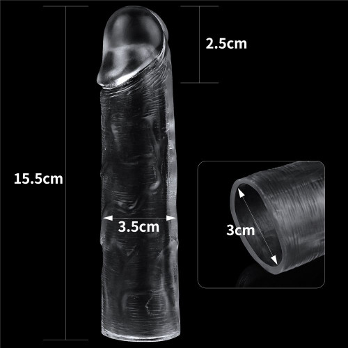 Прозрачная насадка-удлинитель Flawless Clear Penis Sleeve Add 1 - 15,5 см. (прозрачный)