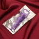 Фиолетовые анальные бусы - 19 см. (фиолетовый)